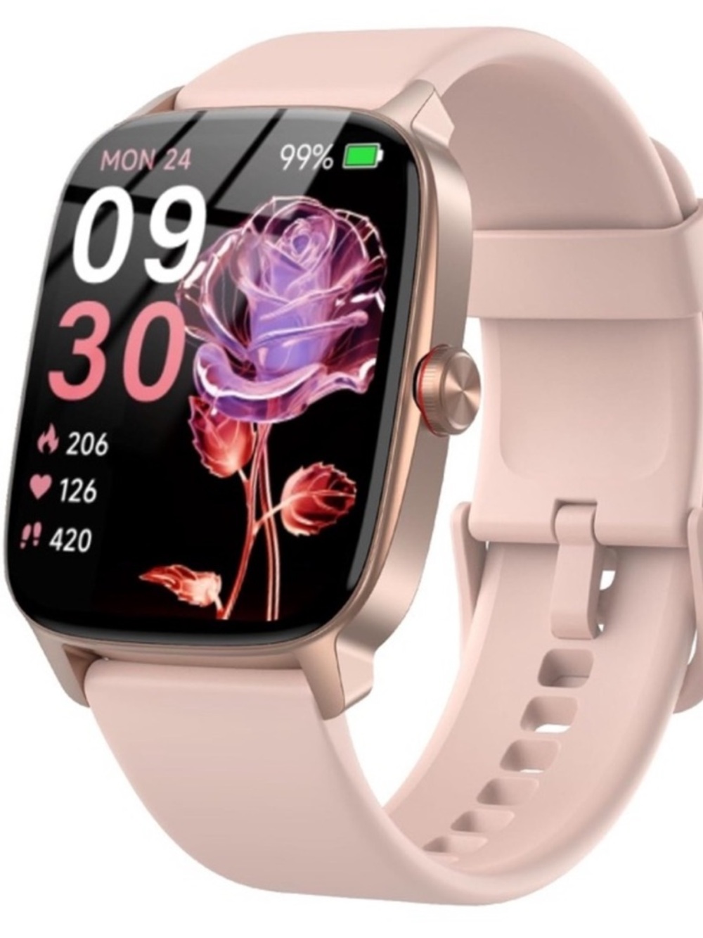 Smartwatch with Pink Band